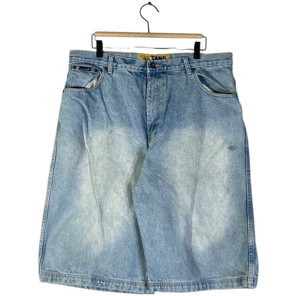 Vintage Tank Jeans Utility Denim Shorts 32x12 - Picture 1 of 7